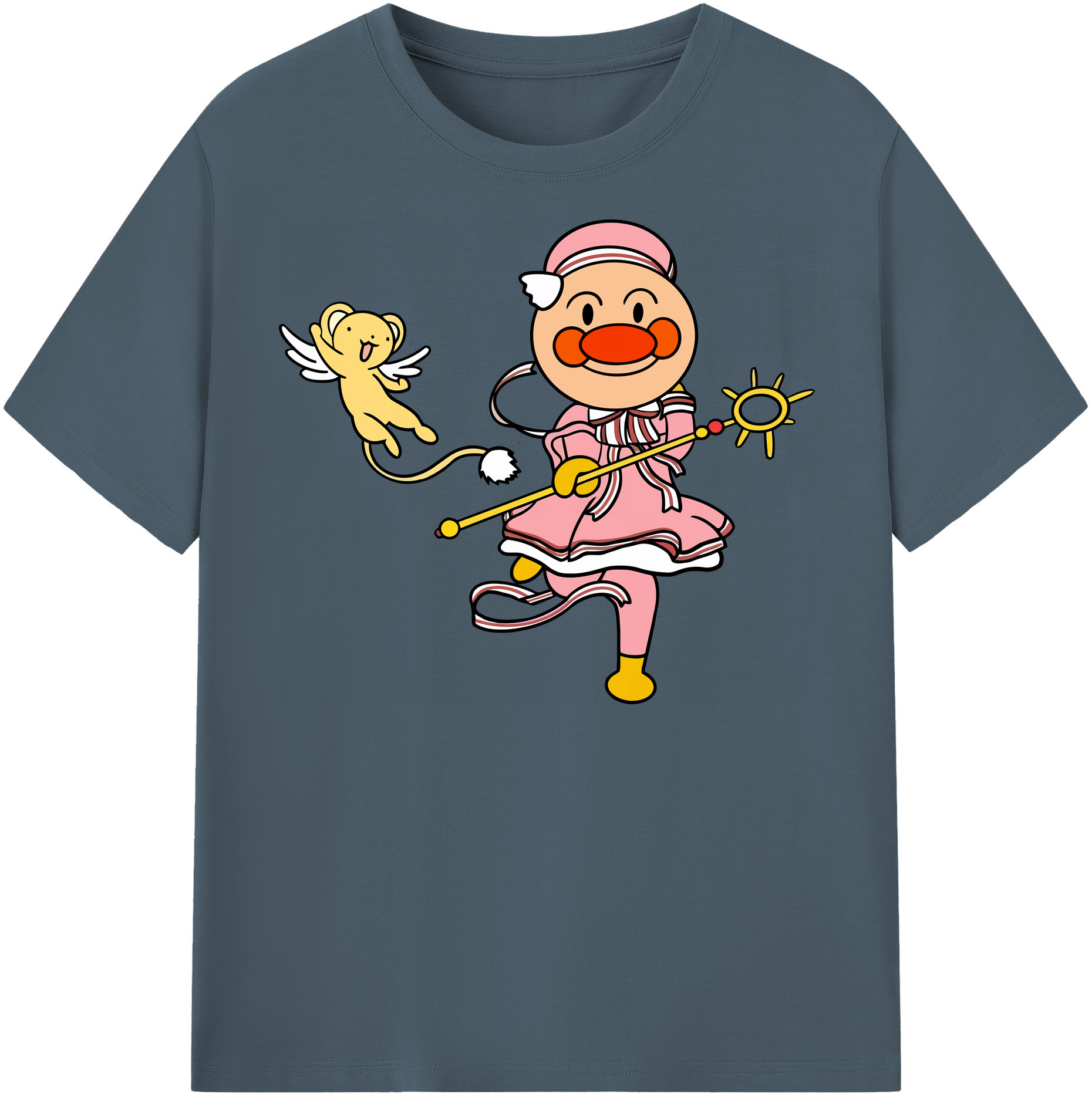 （画像用） アンパンマン Anpanman 綿100％半袖Tシャツ（フロントプリント）